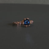 Sapphire Solitaire Rockpool Ring