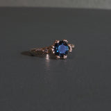 Sapphire Solitaire Rockpool Ring
