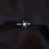 Sapphire Solitaire Rockpool Ring