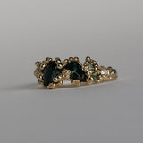 Teal Green Neptune Ring