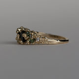 Teal Green Neptune Ring
