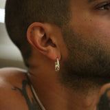 Ossein Twisted Hoops