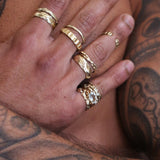 Beaten Stacking Ring