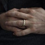 Beaten Stacking Ring