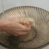 Beaten Stacking Ring