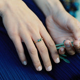 One of a Kind Green Sapphire Ring