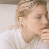 Beaten Mini Hoop Earrings