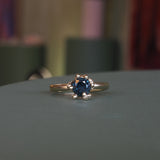 Sapphire Solitaire Rockpool Ring
