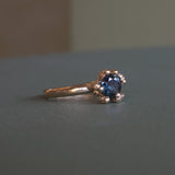 Sapphire Solitaire Rockpool Ring