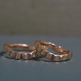 Beaten Stacking Ring - Curved