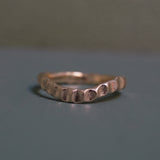 Beaten Stacking Ring - Curved