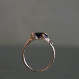 Gold Rockpool Ring with Blue Sapphires