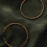 Beaten Hoop Earrings