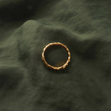 Beaten Stacking Ring