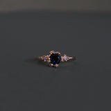 Sapphire Solitaire Rockpool Ring