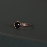 Sapphire Solitaire Rockpool Ring