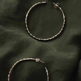 Beaten Hoop Earrings