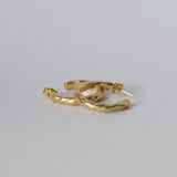 Ossein Twisted Hoops