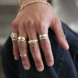 Beaten Stacking Ring