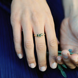 One of a Kind Green Sapphire Ring