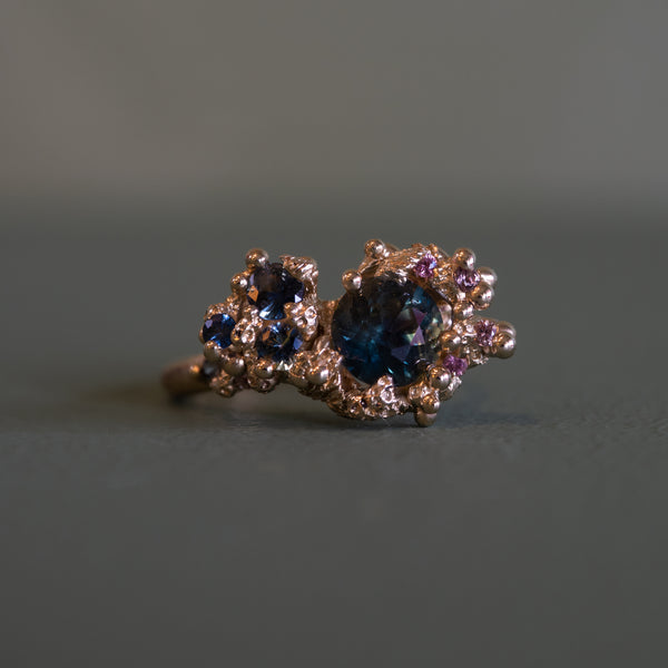 Sapphire Coral Reef Ring