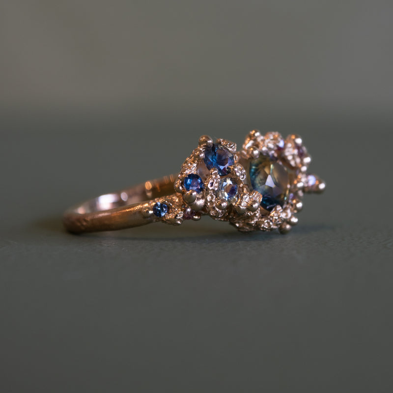 Sapphire Coral Reef Ring