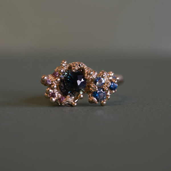 Sapphire Coral Reef Ring